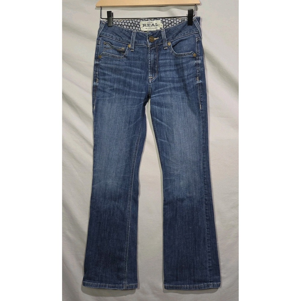 ARIAT R.E.A.L Perfect Rise Leila Boot Cut Jean Irvine‎ 27" x 31" Pocket Stitch